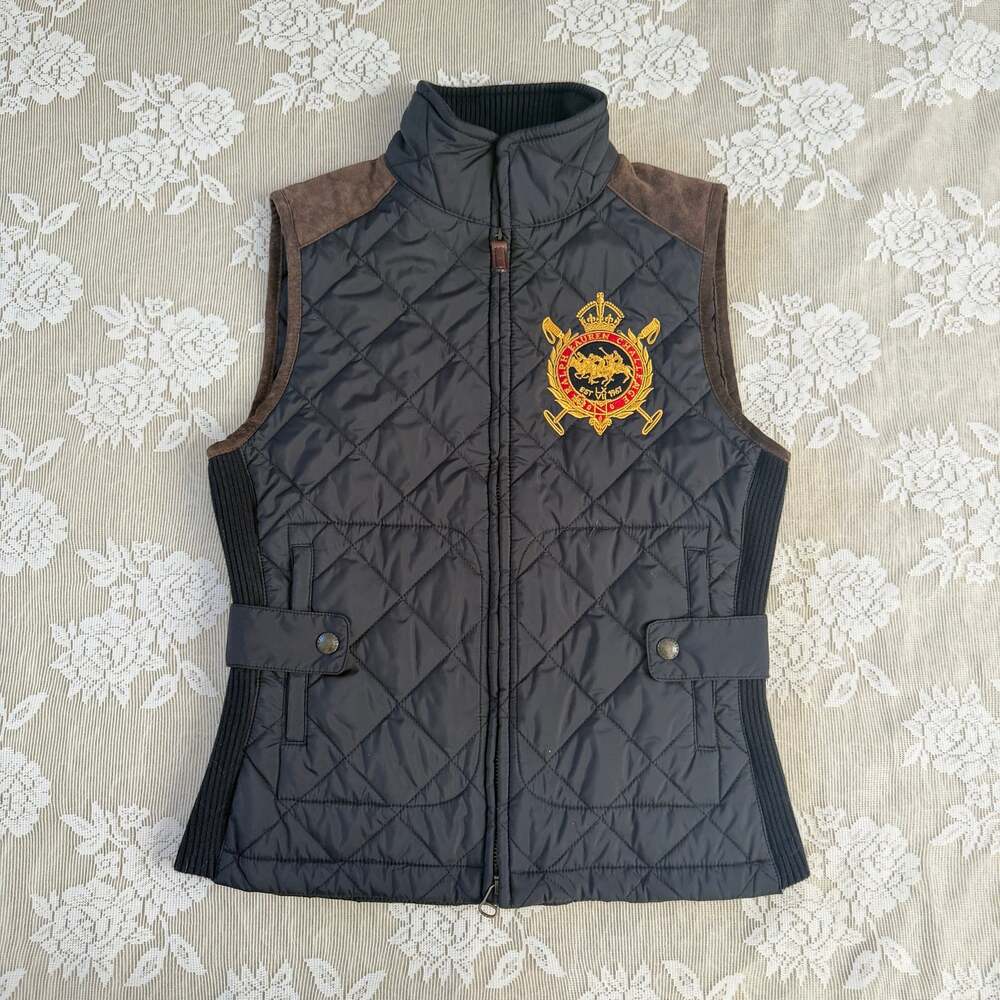 Polo Ralph Lauren Quilted Crest Vest Size Small